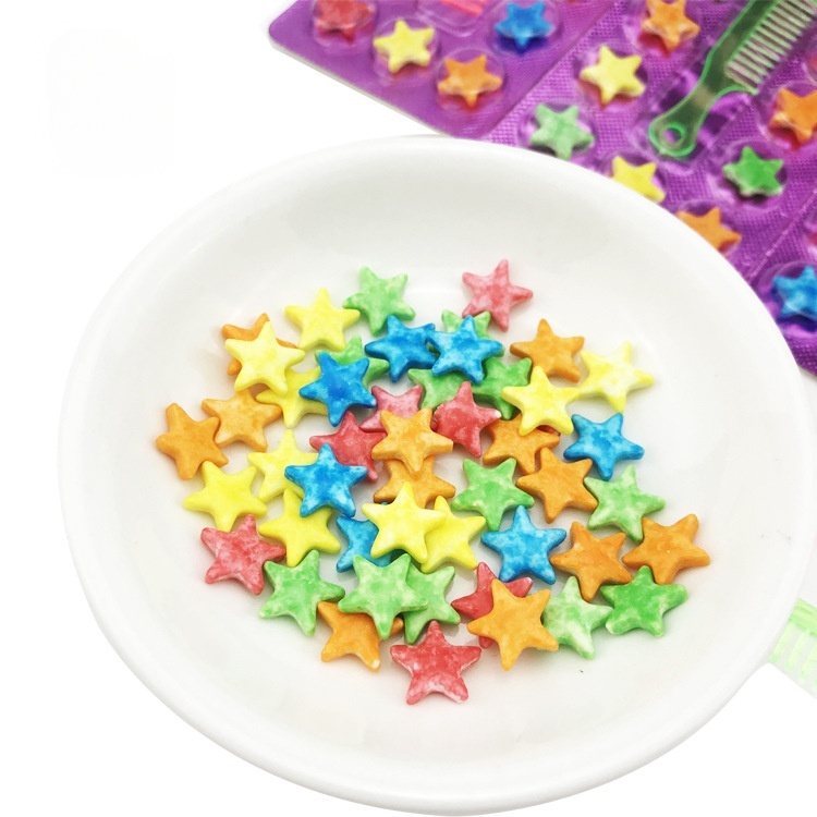 硬糖星星数字压片糖8090回忆儿童小零食创意趣味网红休闲食品糖果