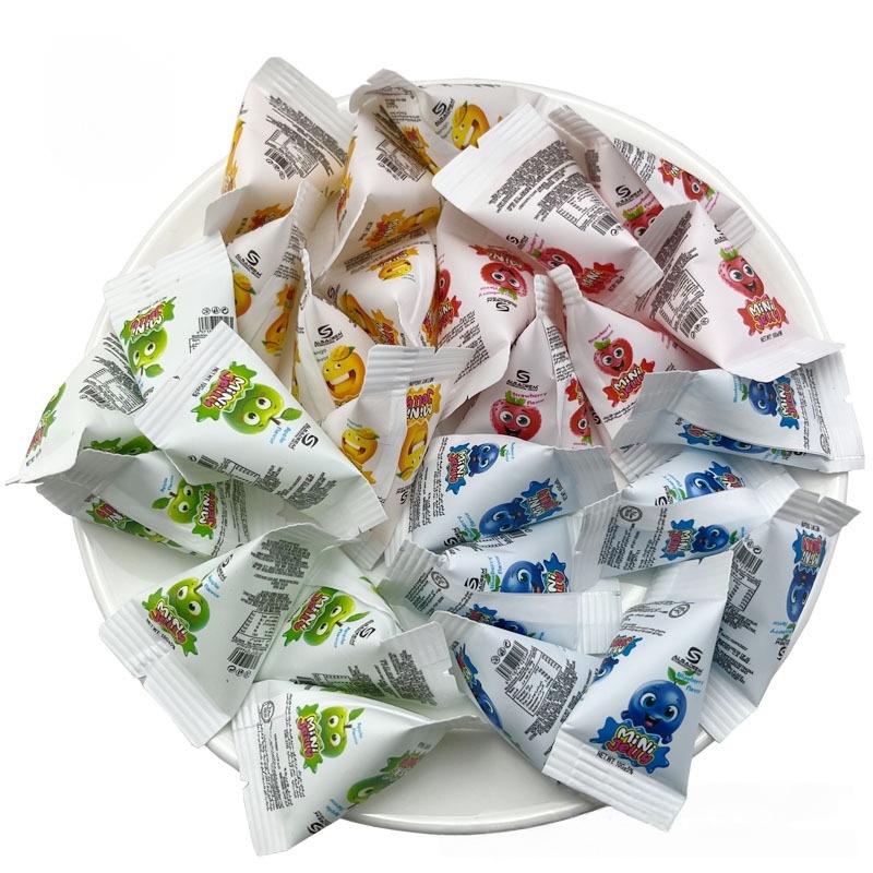 水果味果冻混合多口味三角包布丁网红小零食散装批发儿童休闲食品